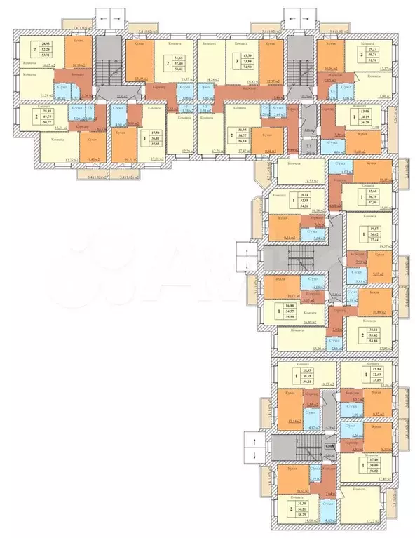 1-к. квартира, 36 м, 3/5 эт. - Фото 1