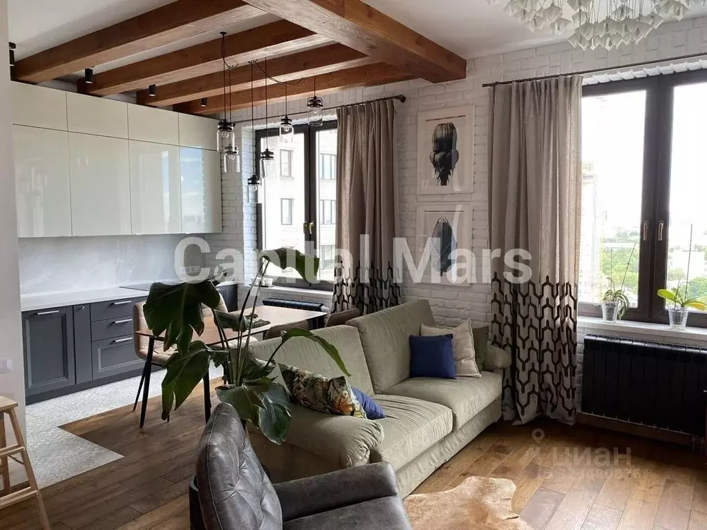 2-к кв. Москва ул. Берзарина, 28Ак3 (61.0 м) - Фото 1