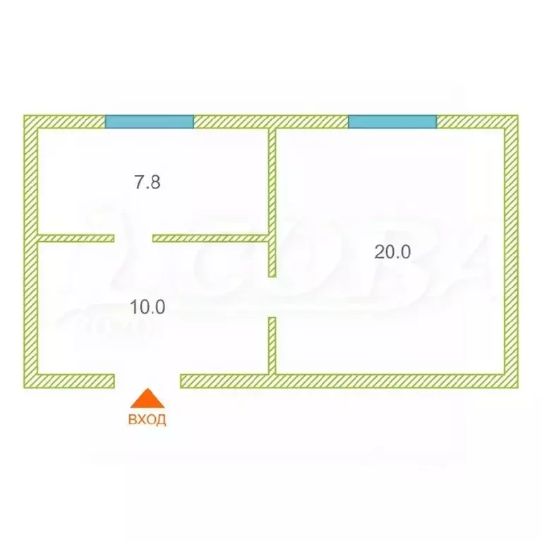 Комната Тюменская область, Тюмень Олимпийская ул., 27 (18.0 м) - Фото 1