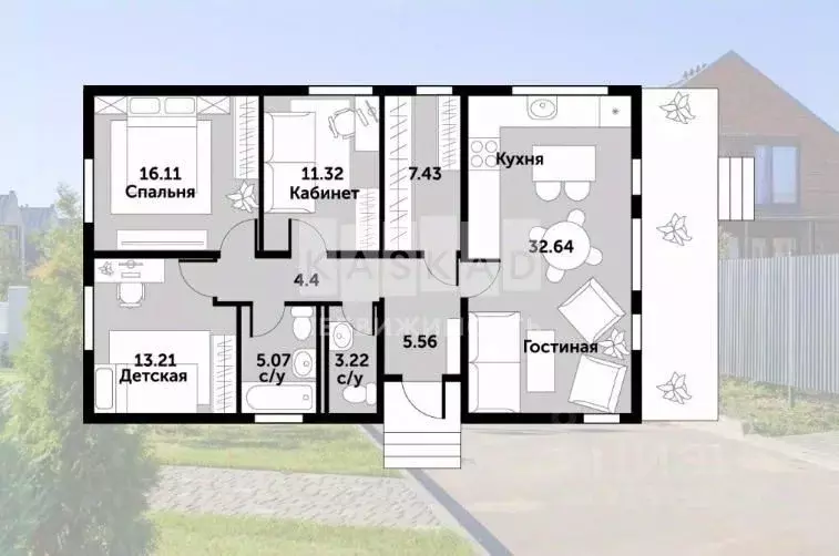 Коттедж в Московская область, Одинцовский городской округ, пос. ... - Фото 2