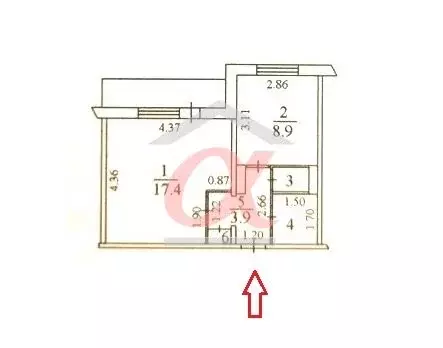 1-комнатная квартира: Кемерово, Московский проспект, 41А (34.2 м) - Фото 1