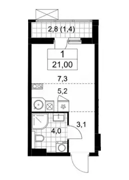 Продаётся квартира-студия, 21 м - Фото 0