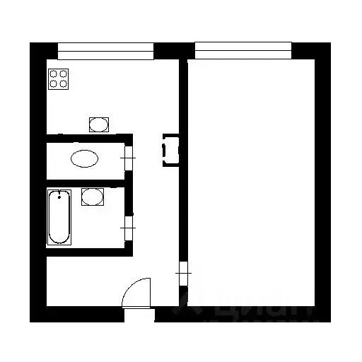 1-к кв. Санкт-Петербург Товарищеский просп., 2К1 (35.0 м) - Фото 2
