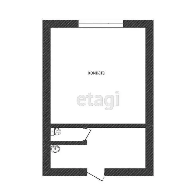 Квартира-студия: Курган, улица Аргентовского, 44 (16 м) - Фото 1