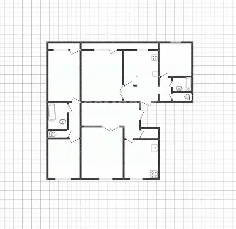 5-к кв. Липецкая область, Липецк ул. Космонавтов, 5/2 (110.0 м) - Фото 2