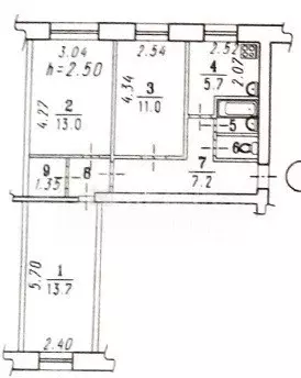 Продаётся 3-к квартира, 58 м - Фото 1