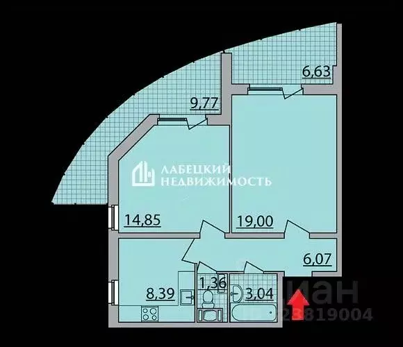 2-к кв. Ленинградская область, Кудрово г. Всеволожский район, ... - Фото 2