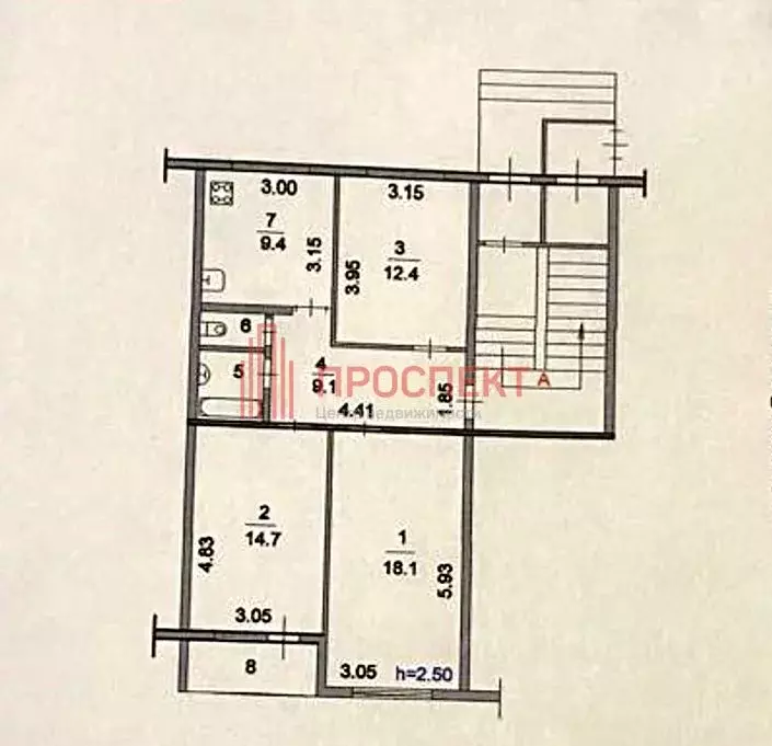 3-к кв. Пензенская область, Пенза просп. Строителей, 62 (67.5 м) - Фото 1