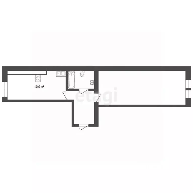 1-к кв. Костромская область, Кострома ул. Черногорская, 8 (39.7 м) - Фото 2