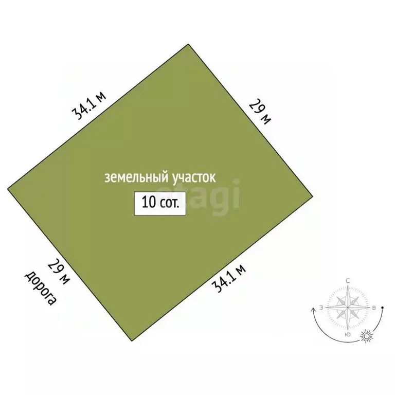 Участок в Татарстан, Арский район, Урнякское с/пос, с. Казанбаш ул. ... - Фото 2