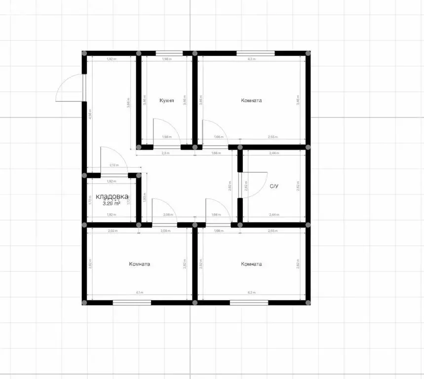 3-комнатная квартира: Нальчик, улица Шарданова, 50к3 (111 м) - Фото 0