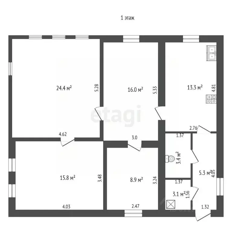 Дом в Мордовия, с. Лямбирь ул. Гагарина, 25 (150 м) - Фото 2