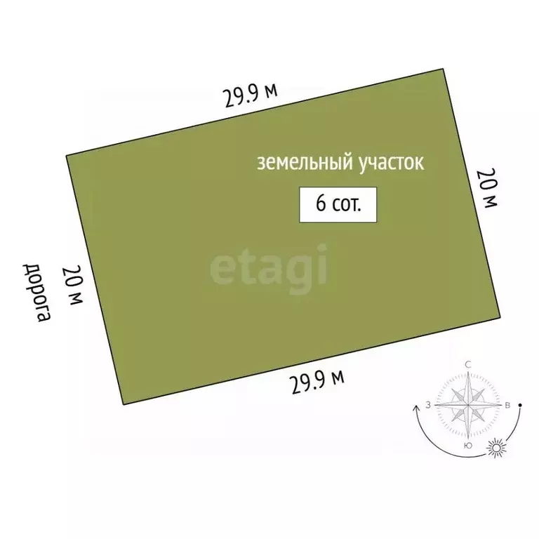 Участок в Тюменская область, Тюмень Лето-Парк ТСН, ул. Рябиновая (6.0 ... - Фото 2