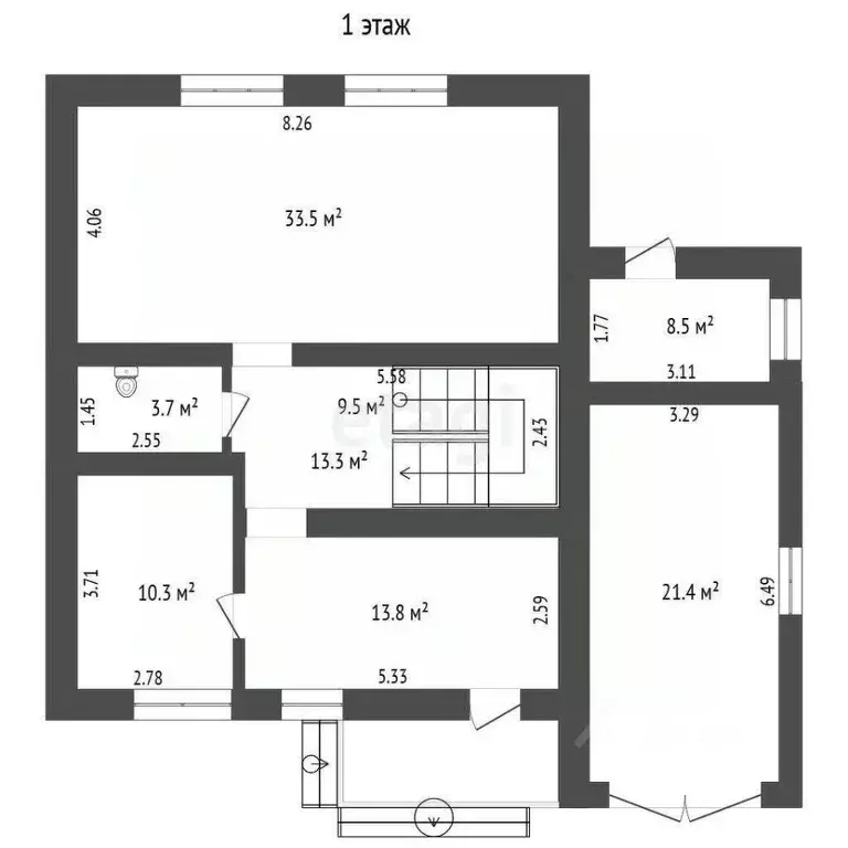 Дом в Тюменская область, Тюмень ул. Посадская (178 м) - Фото 1