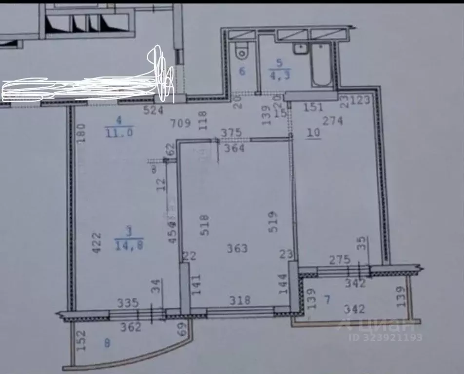 2-к кв. Свердловская область, Екатеринбург ул. Шейнкмана, 111 (64.0 м) - Фото 0