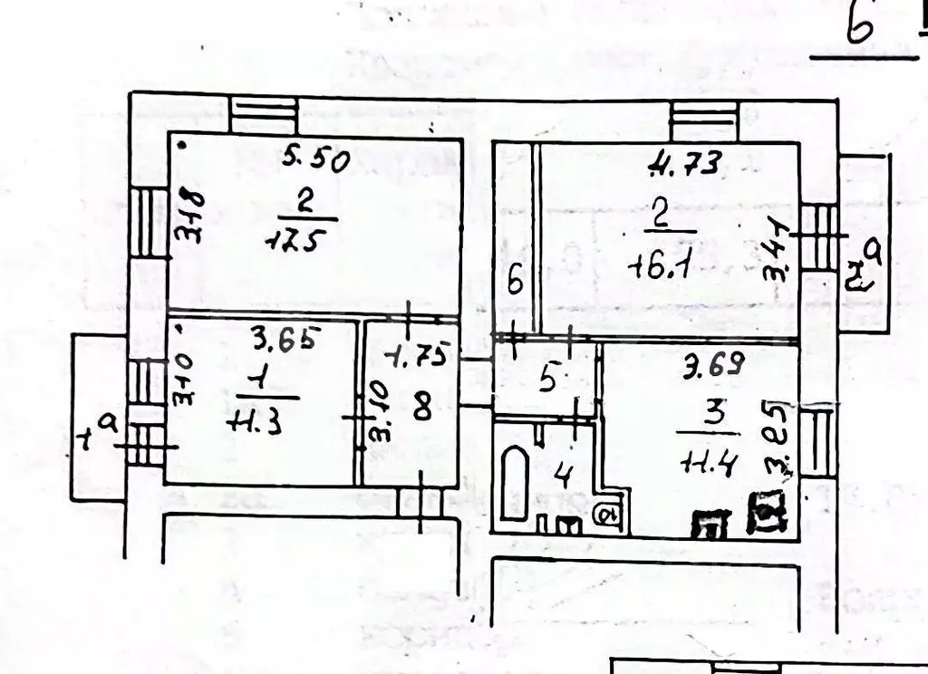 3-к кв. Москва 2-я Песчаная ул., 6к1 (72.0 м) - Фото 2