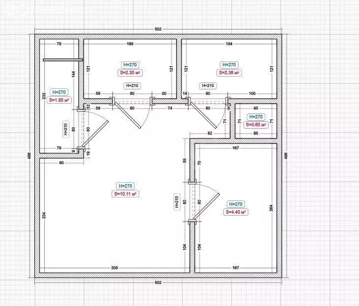 3-комнатная квартира: Магас, улица Саида Чахкиева, 40/5 (110.8 м) - Фото 1
