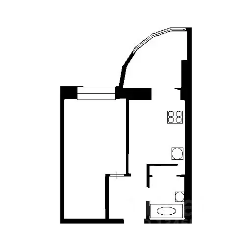 1-к кв. Санкт-Петербург, Санкт-Петербург, Сестрорецк ул. Токарева, 24 ... - Фото 2