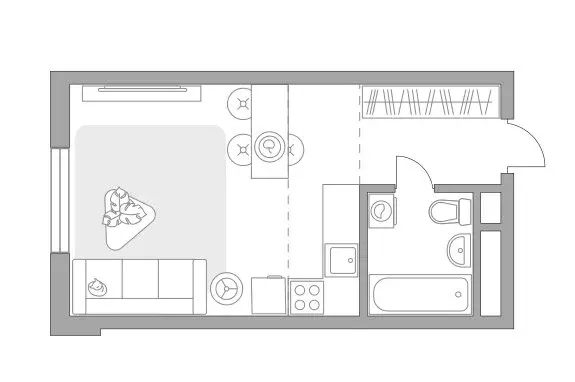 Квартира-студия: Мытищи, Тенистый бульвар, 9 (28.17 м) - Фото 1