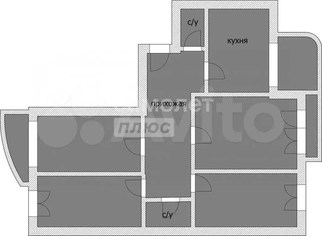 4-к. квартира, 115 м, 10/10 эт. - Фото 0