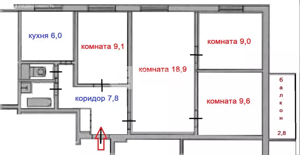 4-комнатная квартира: Москва, улица Сталеваров, 10к1 (66 м) - Фото 1