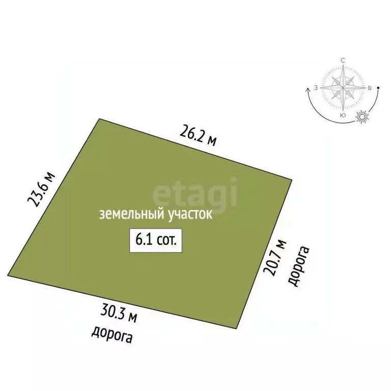 Участок в Ростовская область, Аксайский район, Щепкинское с/пос, пос. ... - Фото 2