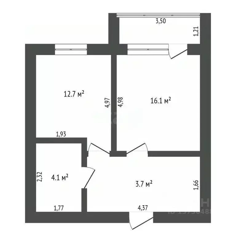 1-к кв. Амурская область, Благовещенск Игнатьевское ш., 14/9 (41.0 м) - Фото 1