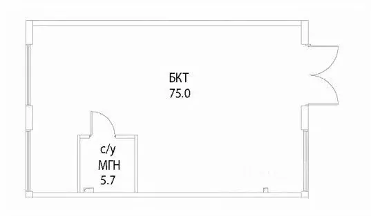 Помещение свободного назначения в Москва ул. Нижние Мневники, 12 (81 ... - Фото 2
