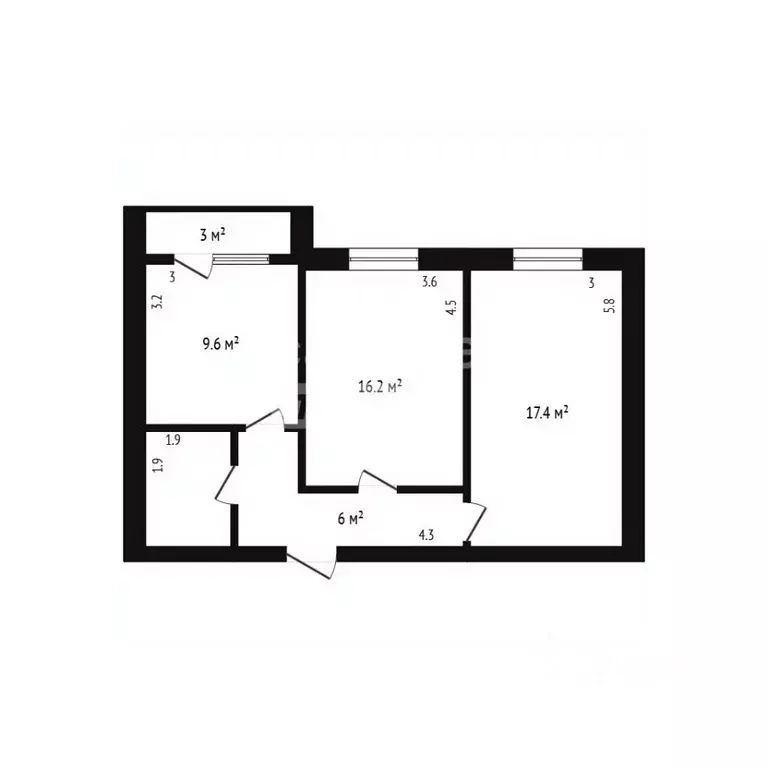2-к кв. Дагестан, Дербент пер. Карла Маркса, 98к1 (58.0 м) - Фото 2