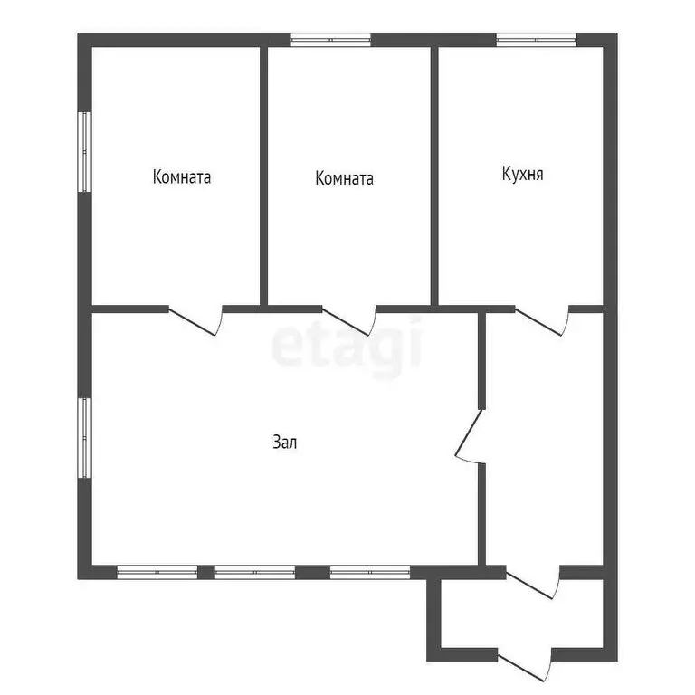 Дом в село Песчаное, Заозёрная улица (49.7 м) - Фото 2