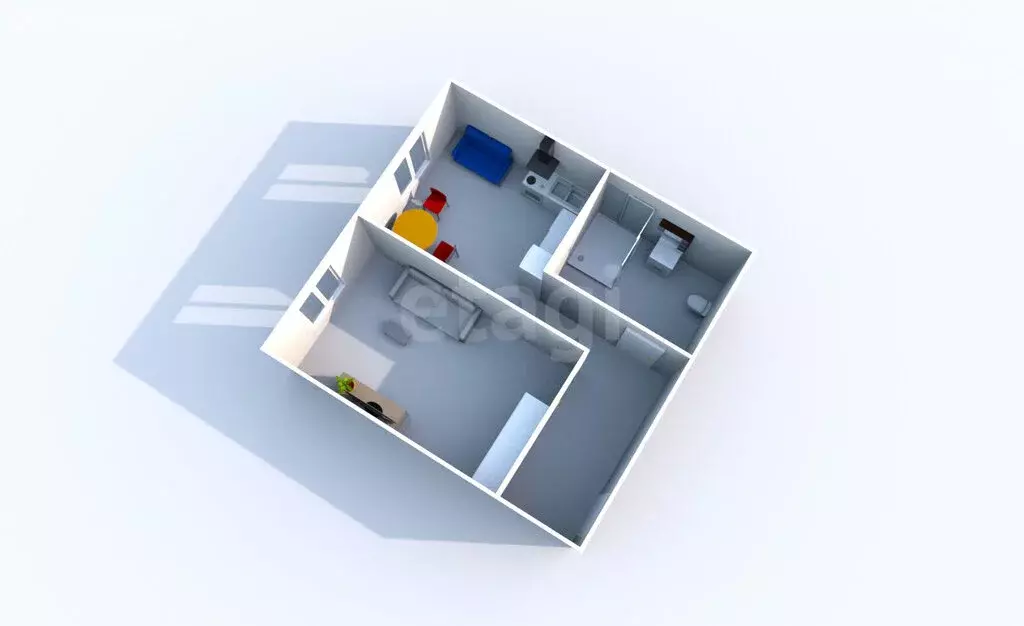 1-комнатная квартира: Южно-Сахалинск, Тихая улица, 119А (32.6 м) - Фото 2