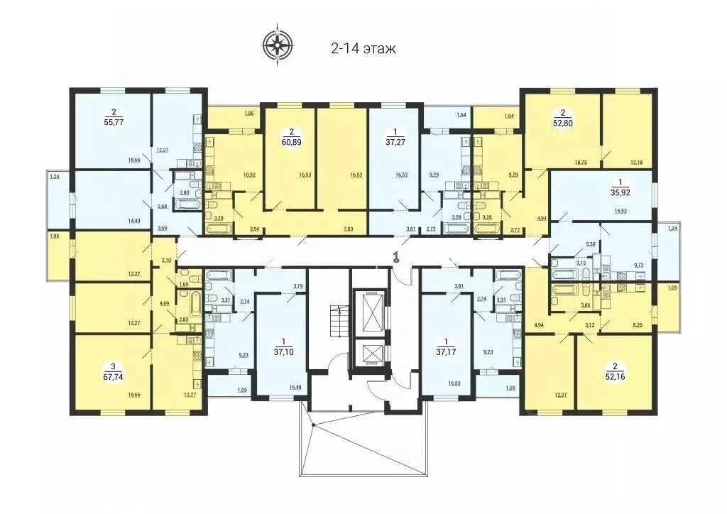 2-к кв. Челябинская область, Магнитогорск ул. 50-летия Магнитки, 31 ... - Фото 2