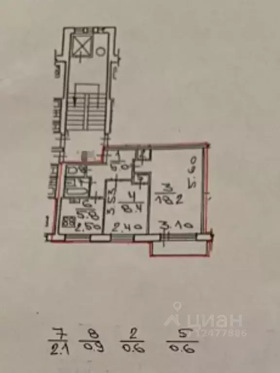 2-к кв. Санкт-Петербург просп. Металлистов, 25К1 (41.6 м) - Фото 2