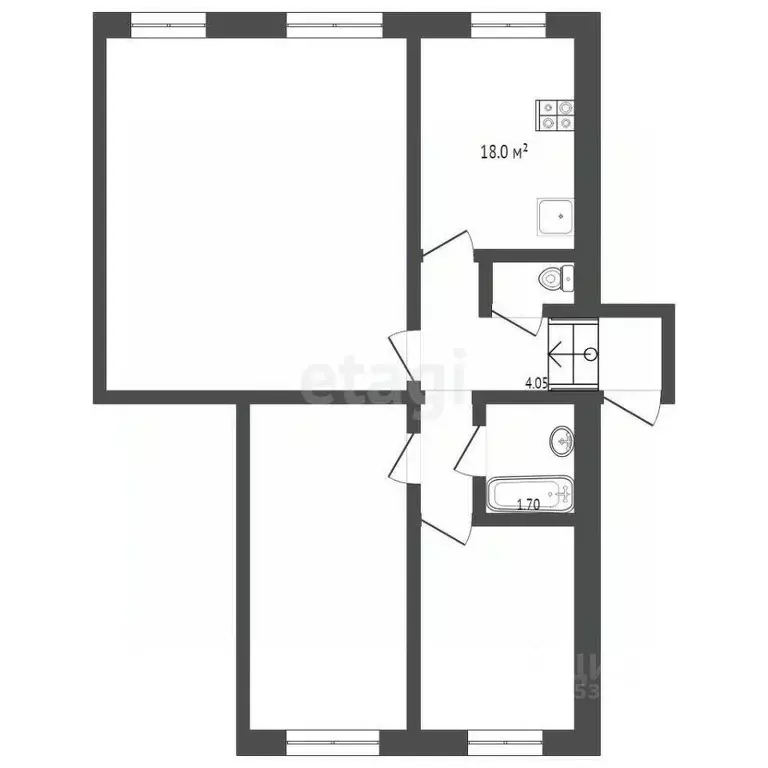 3-к кв. Ростовская область, Ростов-на-Дону Извилистая ул., 21 (70.0 м) - Фото 1