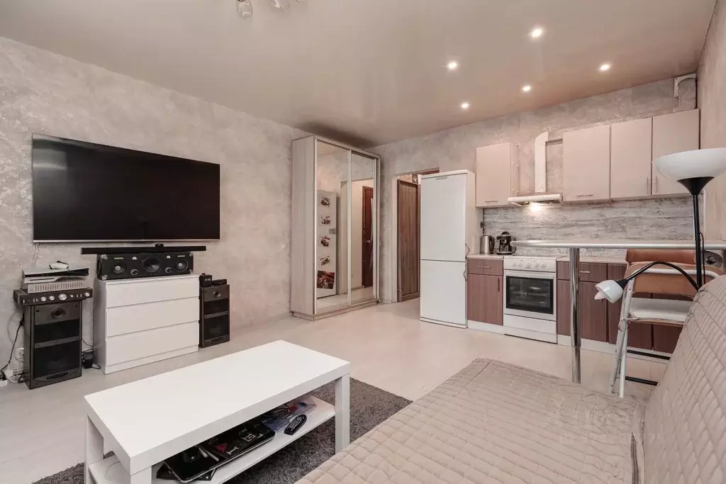 Студия Новосибирская область, Новосибирск Рябиновая ул., 10/1 (25.4 м) - Фото 1