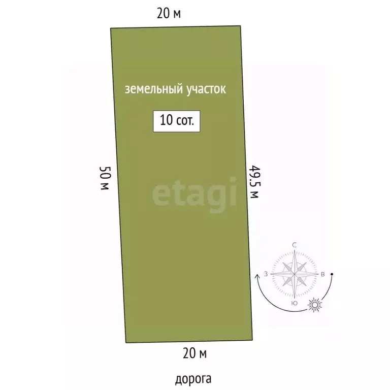 Участок в Тюменская область, Нижнетавдинский муниципальный округ, ... - Фото 1