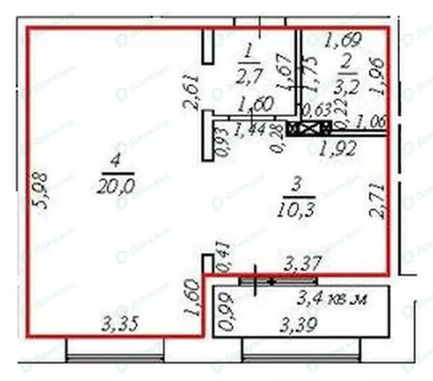 1-комнатная квартира: село Троицкое, улица Матросова, 15к13 (36.2 м) - Фото 1