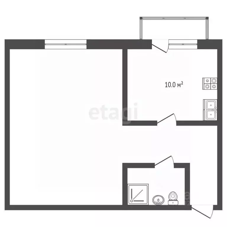 1-к кв. Владимирская область, Муром ул. Лакина, 64 (42.7 м) - Фото 1