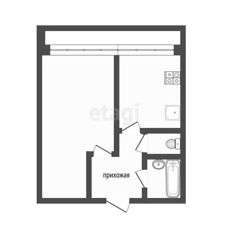 1-комнатная квартира: Пенза, Пролетарская улица, 6 (41 м) - Фото 0