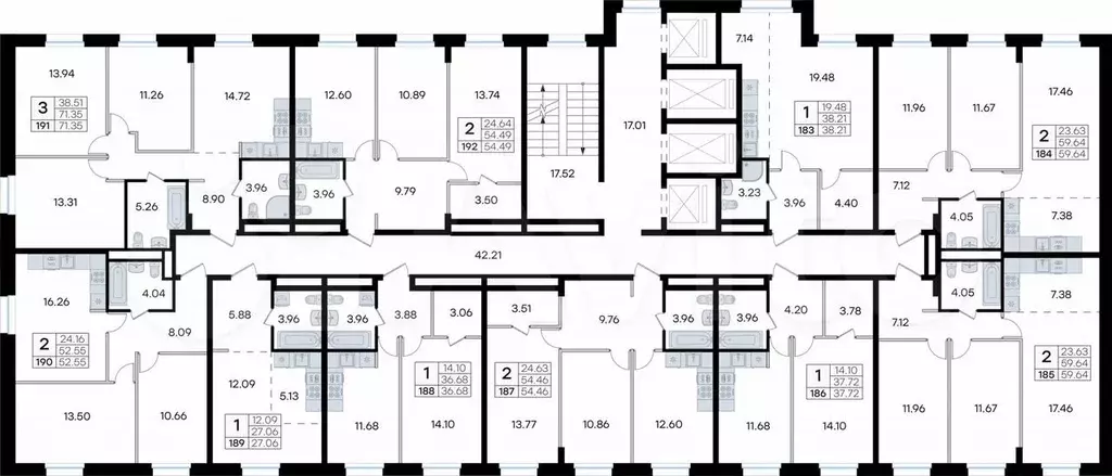 Квартира-студия, 38,2 м, 20/24 эт. - Фото 1