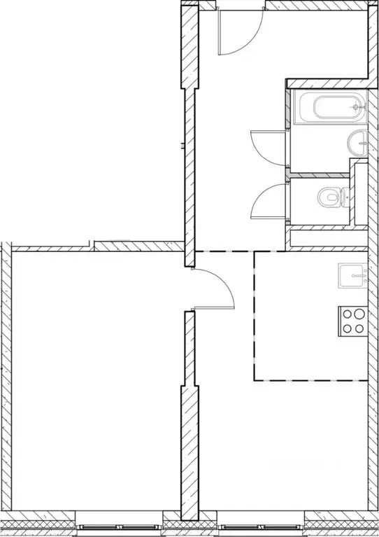 2-к кв. Московская область, Дмитровский муниципальный округ, д. ... - Фото 1