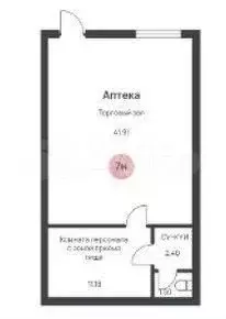 Продам торговое помещение, 56 м - Фото 0
