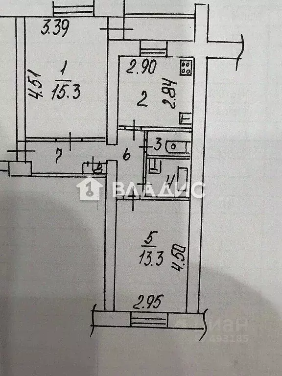 2-к кв. Владимирская область, Владимир ул. Диктора Левитана, 5 (50.2 ... - Фото 2