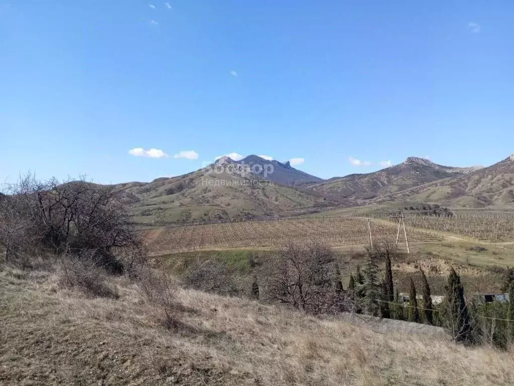 Участок в Крым, Феодосия муниципальный округ, Курортное пгт  (10.0 ... - Фото 1