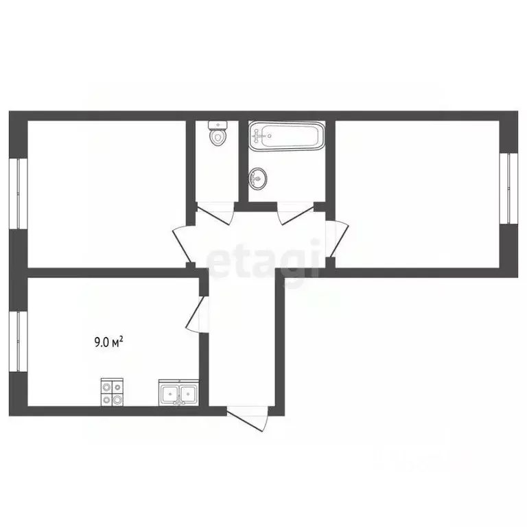 2-к кв. Ярославская область, Рыбинск ул. Суркова, 5 (52.7 м) - Фото 1