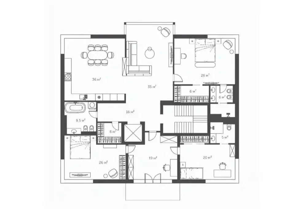 5-к кв. Москва Таманская ул., 3с21 (235.0 м) - Фото 1
