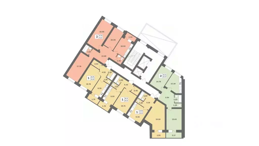 1-к кв. Башкортостан, Уфа ул. Рашита Нигмати, 12 (44.0 м) - Фото 2