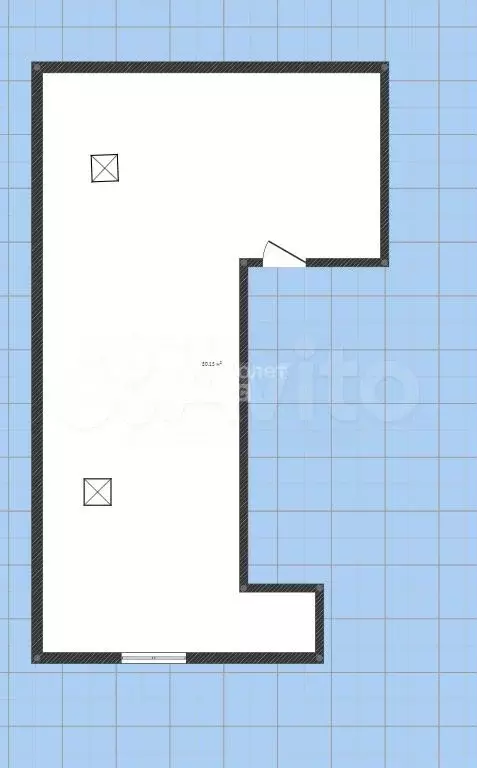 1-к. квартира, 50 м, 2/3 эт. - Фото 0