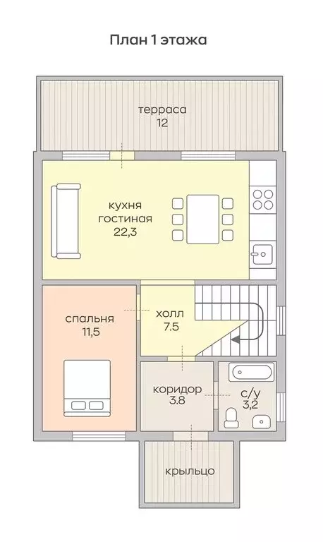 Дом в Бронницы, Мирная улица, 2 (112 м) - Фото 1
