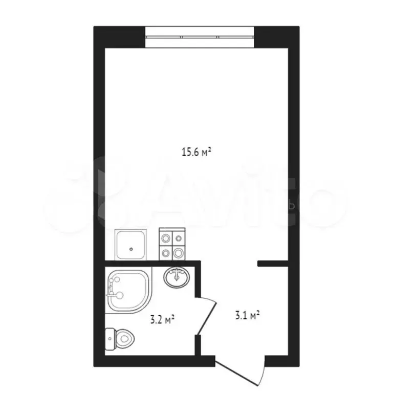 Квартира-студия, 22 м, 4/24 эт. - Фото 0